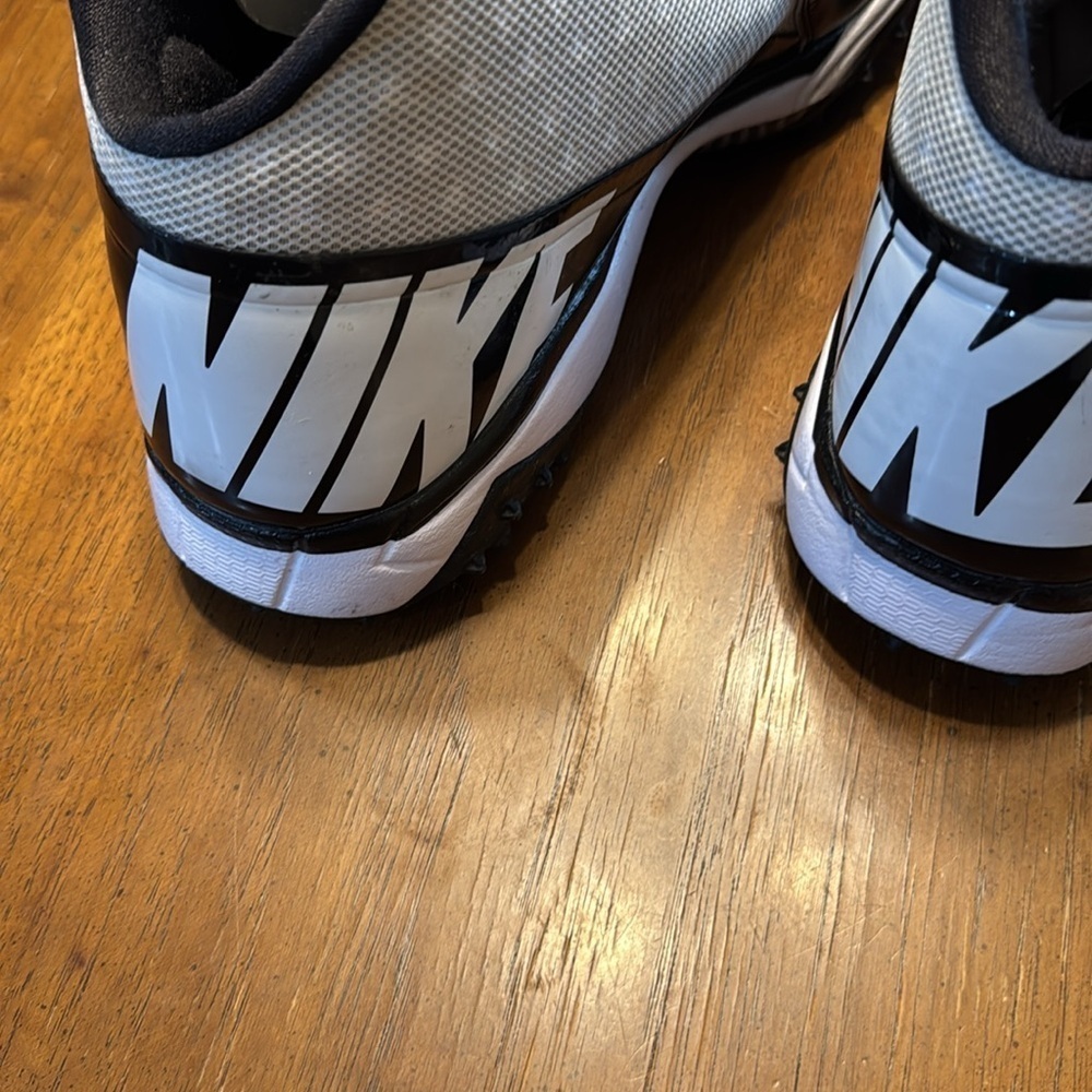 Nike Vapor Pro Black and White Practice Cleats men’s SZ 16 527879-100 - Picture 3 of 4